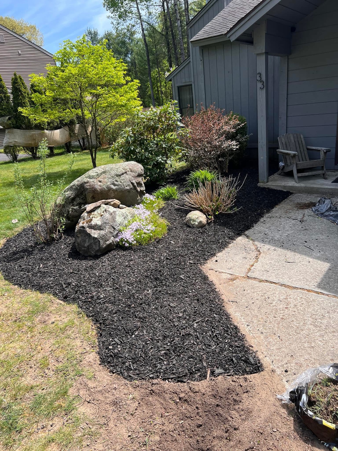 After mulch bed refresh