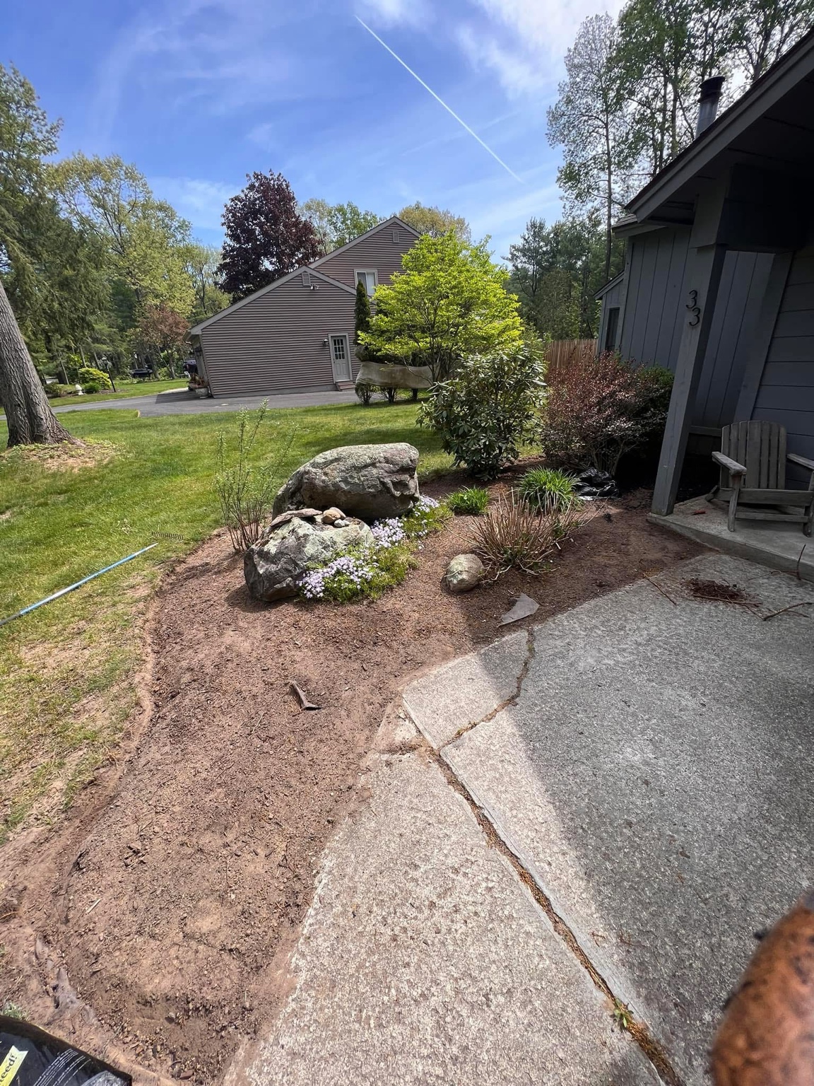 Before mulch bed refresh