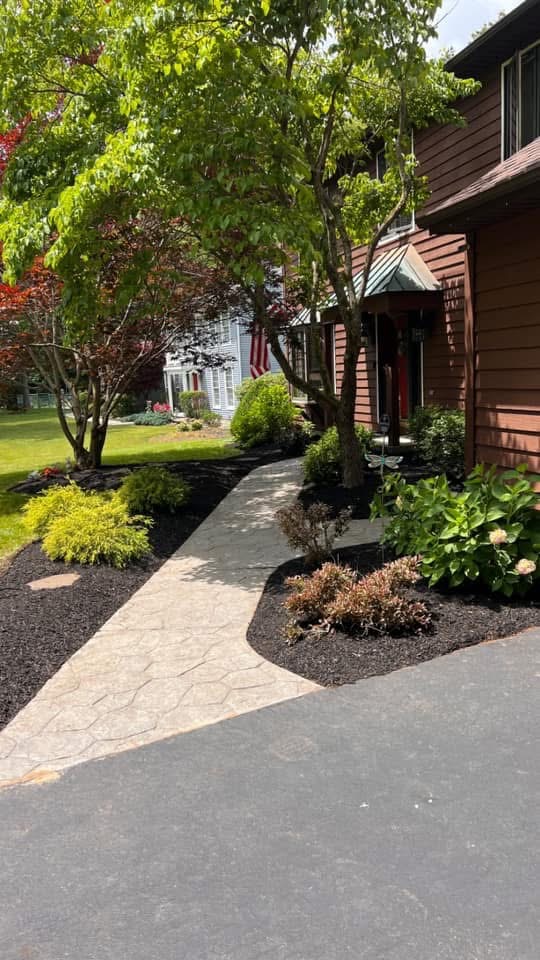 Front entrance landscape