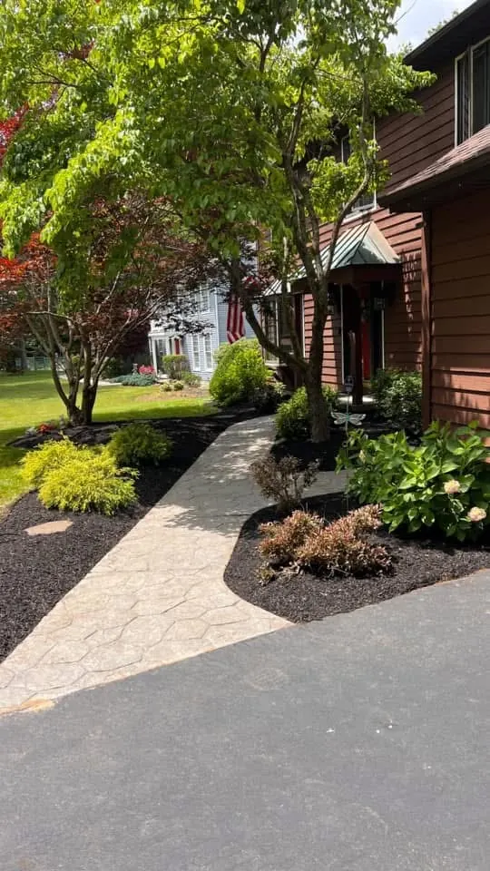 Front entrance landscape