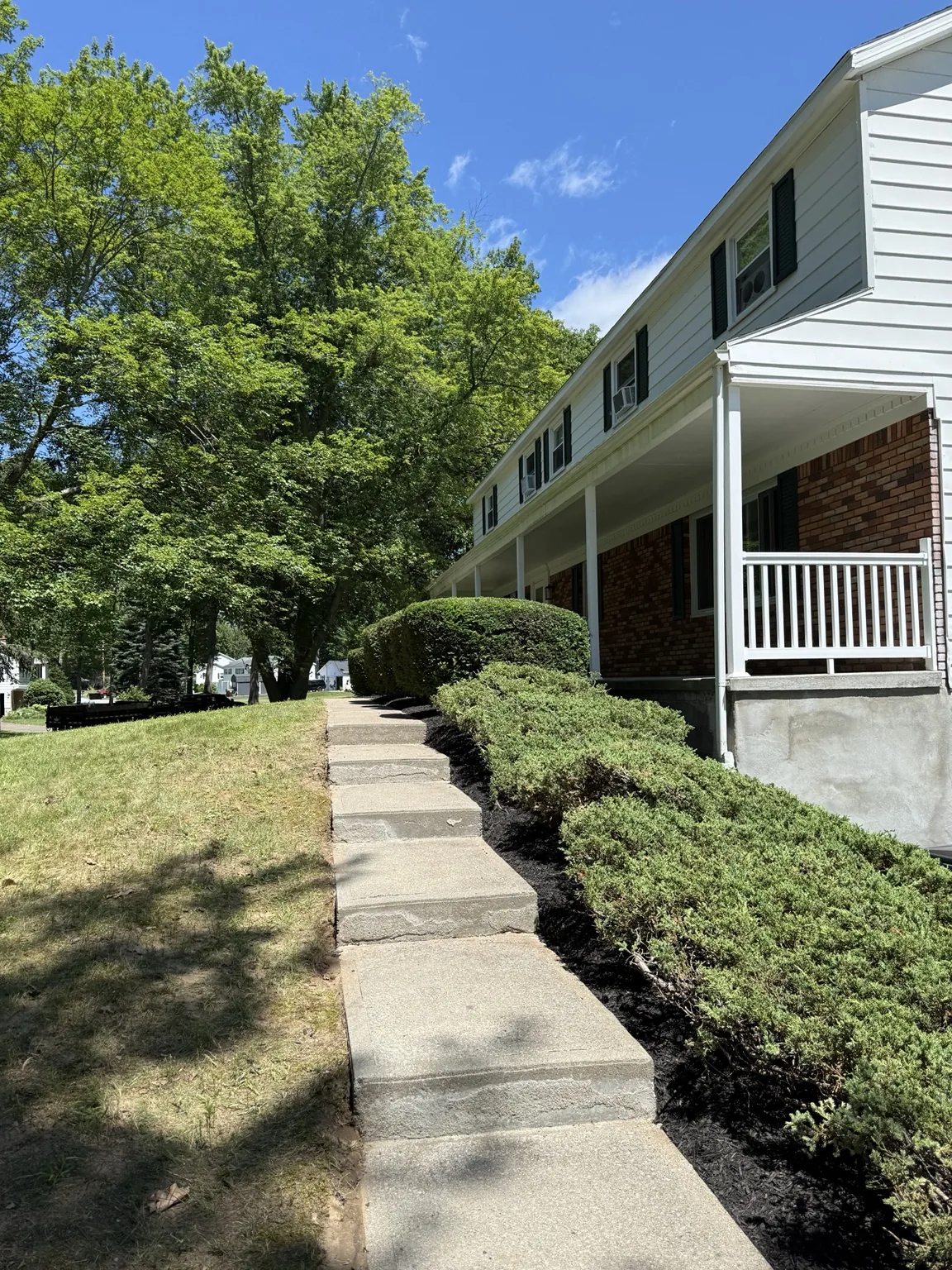 Completed residential landscape and walkway refresh