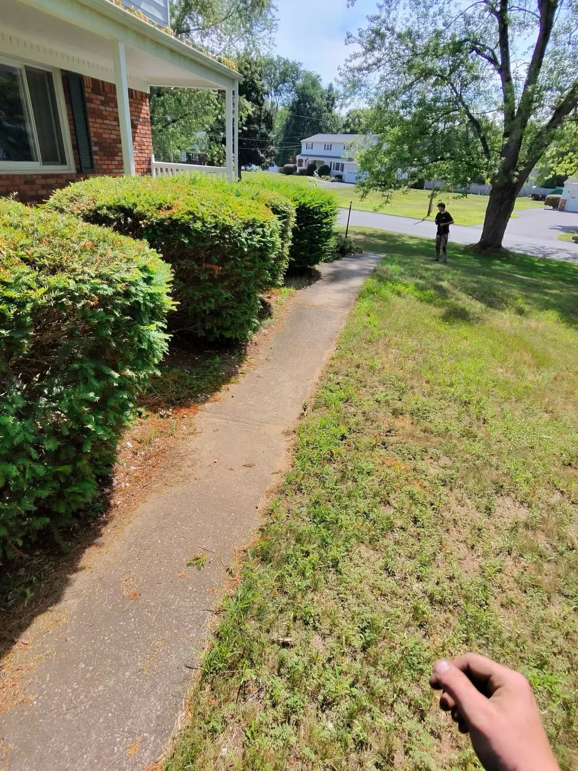 Front walkway before the refresh
